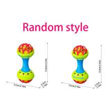 Juego de sonajeros para bebés recién nacidos, surtido de juguetes sonajeros de plástico (para 0-3 años, diseño aleatorio de doble cabeza) - Multicolor - Ver 11