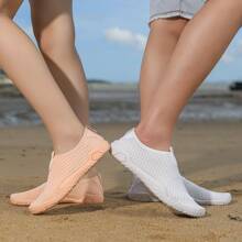 Women&Men Outdoor Wading Shoes Quick-Drying Sand Beach Shoes Anti-Slip Water Shoes For Stream Hiking Walking Fishing Swim Lightweight Breathable Shoes Non Slip Wading Shoes, Yoga Sports, Seaside Cycling, Wading, Outdoor Sports,Summer Sneakers Woman,Slip On Shoes,Camping,Gym,Flat Shoes,Camping,Pool,Vacation,Cruise - White - View 7