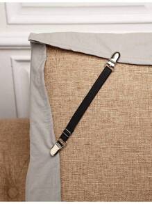 床单夹，沙发套支架，紧紧固定床单，4 件（黑色） - 黑色 - 查看 6