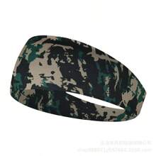 1pc New Men's Wide Camouflage Printed Headband, European And American Style Elastic Sports Headband With Stripes Christmas Gym, Men Vacation Accessories, Soccer Headband, Men Accessories, Accessories For Man, Soccer Hair Accessories, Baseball Accessories, Head Bands For Men, Gifts - Multicolor - View 21