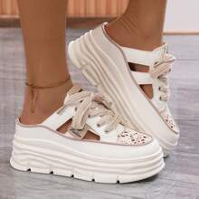 Women's Summer Slip-On Slippers, Thick Sole Comfortable, Hollow Vamp, Outdoor Water-Friendly, Indoor Casual All-Match Sandals
