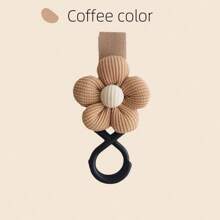 1 opakowanie haczyków do wózków dziecięcych Flower Stroller, różowy/beżowy/kamelowy, wielofunkcyjny haczyk do wózków dziecięcych Flower 3D - plastikowy, idealny do podróży dla maluchów