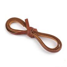 beadia 2m Long Retro Coffee Color Leather Cord (Diameter: 1.5-10mm) - Round Leather Cord, Flat Cord - DIY Bracelet Cord, Jewelry Making Supplies - Brown - View 13