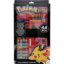 pokemon 神奇寶貝活動套裝 44 件包括不同的創意材料，如色鉛筆、記號筆、蛋彩畫顏料 - 神奇寶貝活動套裝易於攜帶和儲存，激發創造力和樂趣 ⚫ 免費送貨 ✅ 24/48 小時送達西班牙（半島）