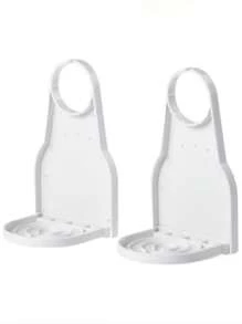 1pc Detergent Powder Dispenser, Hanging Portable Plastic Bathroom Laundry Detergent Rack, Fabric Softener Foam Distributor And Drip Collector, Laundry Storage Box, Cup Rack, Laundry Accessories