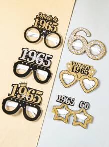 6Pcs Black Golden Birthday Paper Glasses,2025 Limited ,Birthday Element Design Glasses,Happy Birthday Paper Glasses,60th Birthday Party Decor,Birthday Party Supplies,Photo Booth Props,Birthday Party Favors,Birthday Gifts,Birthday Decoration