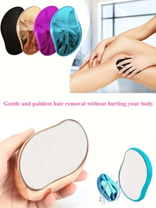 1 件水滴形水晶魔法无痛脱毛器、皮肤去角质和脱毛工具、可水洗纳米脱毛工具、脱毛器、物理脱毛器，用于光滑皮肤、理发沙龙美容旅行必需品的美发产品和配件 - 彩色 - 查看 3