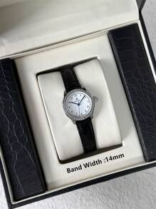 Pablo Raez 1 stuk zilveren sieraden horloges ontwerp zomer accessoires modieuze dames horloge roestvrij staal IPS vergulde kast vintage & luxe top gloednieuwe AAA Ins stijl kleine klok zachte zwarte microvezel armbanden ketting 50M waterdicht quartz horloge blauwe tijdsregelaar elegante & veelzijdige wijzerplaat leuke leraar cadeaus uren voor vrouwelijke vriend of familie geschikt voor dagelijks leven/werk/feest decoratie verjaardag afstuderen huwelijkscadeaus
