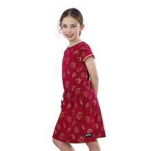 Harry Potter Summer Dress | Hogwarts Gryffindor Girls' Dress | Kids' Dresses - Burgundy - View 3