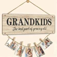Grandchildren Photo Frame Gift For Grandparents - Personalized Long Distance Birthday, Anniversary, Or Christmas Keepsake From Grandkids - Unique Grandparents Day Present With Photo Gifts Graduation - Multicolor - View 1