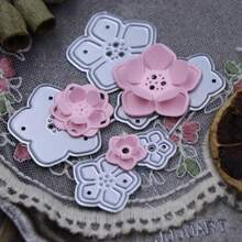 JOJOART Nuevos Arribos Pequeños Troqueles Metálicos con Pétalos de Flores para Scrapbooking, Elaboración de Tarjetas y Álbumes de Fotos, Manualidades de Papel Hechas a Mano
