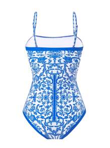 时尚性感绷带连体泳衣女裹身裙套装支撑遮肚沙滩度假欧美进口