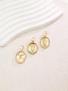 18K Gold Plated 1pc Fashion Casual Elegant Ladies' Jewelry DIY Pendant