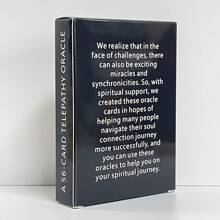 Tarot 56 Card Telepathic Oracle Cards For Clarity And Divination, English Version With Meaning, Heartfelt Tree Design For Meditation And Spiritual Connection - Multicolor - View 5