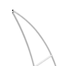 2 件婚礼拱门支架，半月形拱门支架 2M 弧形婚礼拱门背景支架月亮拱门适用于婚礼派对优雅装饰白色婚礼背景礼物情人节派对礼物房间装饰新娘