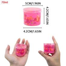Kit de Slime Crocante e Cristalino de 67g - Sabores de Cereja, Pêssego e Abacaxi, Argila de Gelatina Macia e Não Pegajosa para Festa, Natal, Aniversário, Brinquedo Aliviador de Estresse, Prêmios para Sala de Aula Elementar