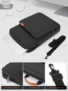 11-13 英寸平板电脑内胆包便携包带肩带适用于 iPad Air 11 13 M2 Pro11 12.9 M4 2024 iPad 10th 10.9 Air Pro Galaxy Tab A9+ Plus 11 英寸 Tab S9 S8 S6 Fire HD 10