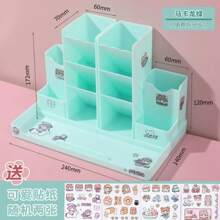 Inclined Pencil Holder, Cute Primary School Student Desktop Storage Case, Large-Capacity Multifunctional Pencil Case, Creative Desktop Pencil Holder