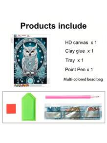 1pc Diamond Painting Kit, DIY 5D Special Shape Crystal Diamond Partial Diamond Embroidery Mosaic Handcraft, Inspiring Creativity For Home Wall Decor Art, Frameless