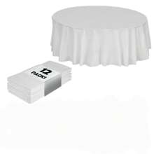 12pcs Round Plastic Tablecloths, Premium Plastic Disposable Tablecloths, Suitable For Easter Holiday Use