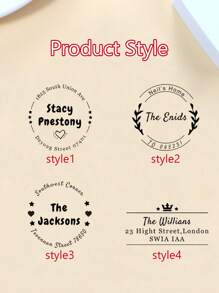 1/2 Stück Adressstempel mit Wunschtext/-logo, Schul-Zubehör für, Personalisierter Rücksendestempel mit Selbstfärbung, Personalisierte Briefmarken zum Versenden, Runder Adressstempel mit Wunschtext, Personalisierte Selbstfärbende Stempel