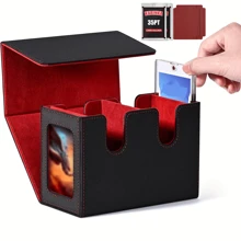 This Dual Commander Display Box Can Hold Over 250 Single-Sleeved Cards, With 2 Magnetic Card Slots, Suitable For TCG, CCG, And EDH Games. - Multicolor - View 9