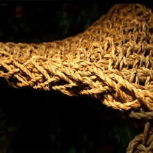 1pc Reptile Hammock Climbing Toy,Linen Reptile Hammock, Comfortable Lizard Lounger Climbing Toy, For Bearded Dragons And Other Reptiles, With Hermit Crab And Small Animal Hanging Bed,Natural Rattan Woven Hammock Mat For Reptiles And Small Pets