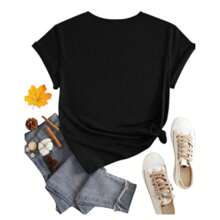 Playera Blusa Divertida De Capybara Tomando Jugo Ropa De Mujer Capibara - Negro - Ver 2