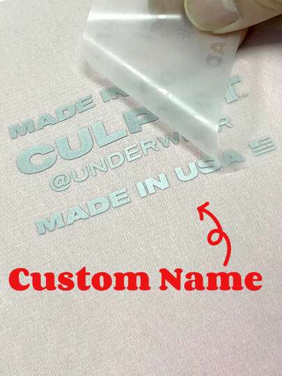 Heat Transfer Printing Patch, Heat Cold PET White Ink Thermal Transfer Printing Membrane, Digital Offset Heat Press T-Shirt Printing Fabric Piece Printing, Personalized Text, Image, Photo Customization