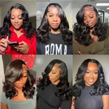 Body Wave Closure 4x4 Free Part Closure Brazilian Human Hair Closure Body Wave Lace Top Closure Human Hair Virgin Human Hair Weave Swiss Lace Closures With Baby Hair Natural Black Color - Natural & Black - View 9