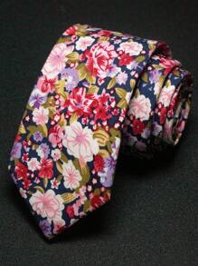1 件男士花卉印花细领带，正式服装适合婚礼、新郎、伴郎、婚礼照片、晚会、舞会、礼物 - 6cm領帶 - 查看 15