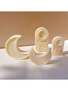 Star, Moon, Castle DIY Handmade Fragrance Plaster Multifunctional Silicone Mold - White - View 4