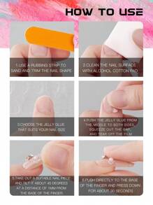 Y2K 10PCS Handmade Press On Nails Long Coffin Shape, 3D Heart Rhinestones & Leopard French Design, DIY Glue On False Nails For Women, Perfect For Daily, Party, Prom, Wedding