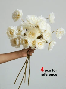 1/3/8 pièces Fleurs artificielles, lotus en soie à 5 têtes, fausse pivoine à tige longue, convient pour le mariage, la cérémonie, la décoration, l'aménagement floral DIY, la décoration intérieure du salon, de la chambre à coucher, de la salle à manger, pivoine artificielle réaliste pour le bureau, le jardin, la fête, la décoration de boutique, la décoration de fête, de vacances - sans contenant, en matière plastique, pour poser sur une table, bouquet de mariée vert intemporel, centre de table romantique, centre de table de table