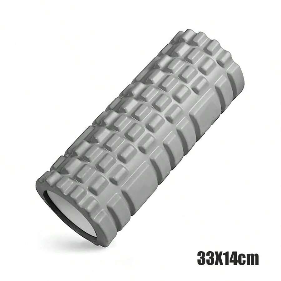 33cm Yoga Column Foam Axis Massage Roller Muscle Back Muscle  MassageThe Grid Back Training Set Shipping - Grey - View 1