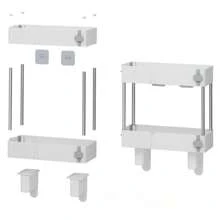 防水浴室马桶上方储物柜，马桶水箱收纳架 - 彩色 - 查看 4