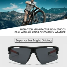 1 件装全新设计迷彩军用护目镜，战术防风眼镜，适用于气枪、骑行 - 黑色 - 查看 7