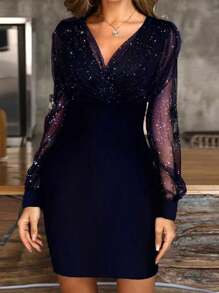 Women Midi Dresses - 藍色 - 查看 1