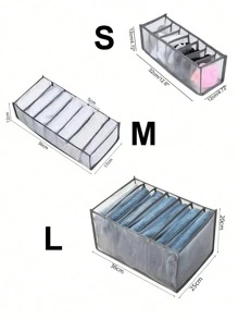 1pc Large Wardrobe Clothing Divider Storage 7 Cabinet Storage Box Washable Drawer Wardrobe Storage Box Underwear Folding Storage Bag Sun Travel Cool