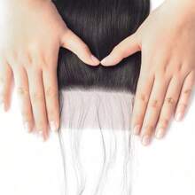 Body Wave Closure 4x4 Free Part Closure Brazilian Human Hair Closure Body Wave Lace Top Closure Human Hair Virgin Human Hair Weave Swiss Lace Closures With Baby Hair Natural Black Color - Natural & Black - View 4