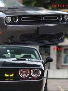 Luz radiante de malla LED para coche, lámpara decorativa de malla para coche, luces de circulación diurna, modificación del ambiente exterior, ojo del diablo - Multicolor - Ver 11