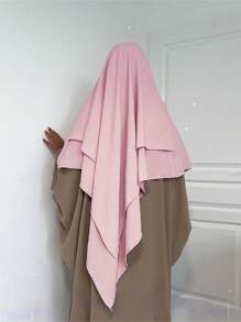 1条CEY双层头巾，时尚百搭，适合女性日常搭配长袍穿着。 - 彩色 - 查看 9