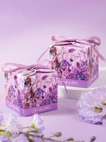 10pcs/Pack Wedding Favors Candy Gift Box Party Decoration Boxes With Ribbons