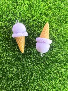 6pcs/Pack Resin Imitation Cute Ice Cream Pendant For DIY Earrings, Necklace, Keychain, Wholesale Jewelry Components - Various Styles - View 15