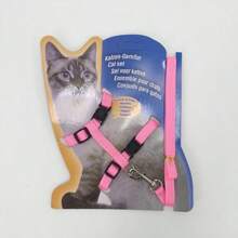 猫牵引绳 - 舒适的户外猫散步背带套装 - 适合迷你犬，交叉猫牵引绳 - 猫背带 - 彩色 - 查看 9