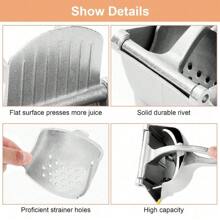 Manual Squeezer Heavy-Duty Alloy Manual Fruit Citrus Juicer Extractor Single Hand Squeezer Extractor Tool For Extracting Orange Lemon Squeezer Manual - 1 - View 3
