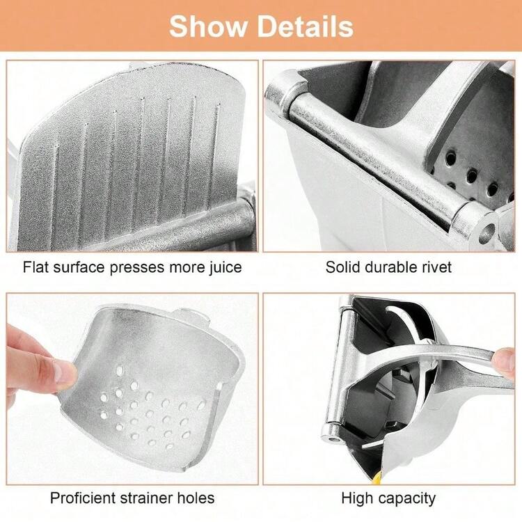 Manual Squeezer Heavy-Duty Alloy Manual Fruit Citrus Juicer Extractor Single Hand Squeezer Extractor Tool For Extracting Orange Lemon Squeezer Manual - 1 - View 3