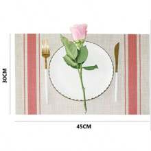 Rectangular Placemat Kit For Table Setting Placemat Dinner Sousplast 30x45cm - Red - View 7