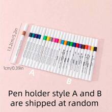 80pcs/60pcs/48pcs/36pcs/24pcs/12pcs Acrylic Marker Pen,Drawing Not Soak Paper, Art Collection, Pen To Graffiti Art Of Diy Pens, Colorful Painting Watercolor Art Mark Pen Sets, Waterproof High-Capacity Color Pen, Exquisite Gift To The Student, The Perfect Gifts Of Gifts, Marker Pen,Back To School,School Supplies