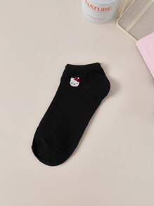 Sanrio 5 pares de calcetines cortos hasta la rodilla con diseño bordado de Hello Kitty de Sanrio, para mujeres y hombres/parejas. Los calcetines son personalizados, divertidos, alegres, coloridos y con diseños creativos de anime y dibujos animados. Son un regalo ideal para fiestas, cómodos y transpirables, mejoran la atmosfera familiar, son a la moda y adecuados tanto para hombres como para mujeres. Unos calcetines interesantes, locos, de anime y de colores múltiples.